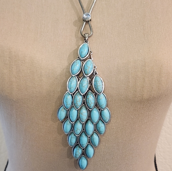 premium design Jewelry - Turquoise Statement Necklace By PREMIER DESIGNS